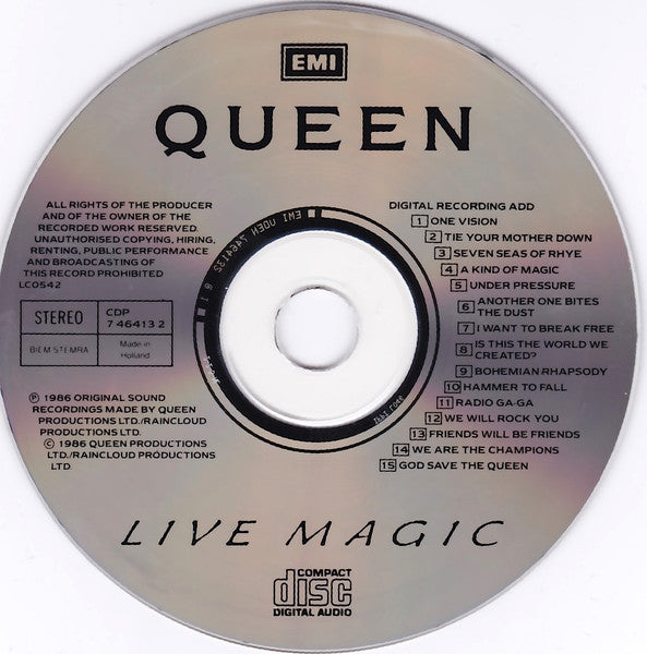 Queen : Live Magic (CD, Album, RP)