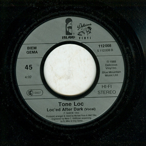 Tone Loc : Wild Thing (7",45 RPM,Single,Stereo)