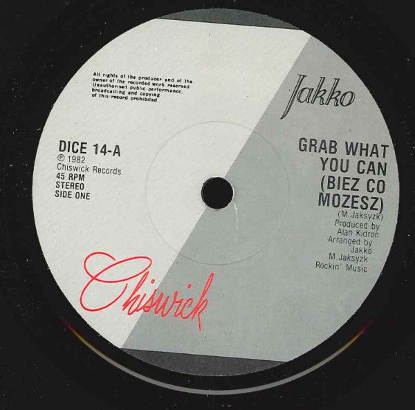 Jakko : Grab What You Can (Biez Co Mozesz) (7")