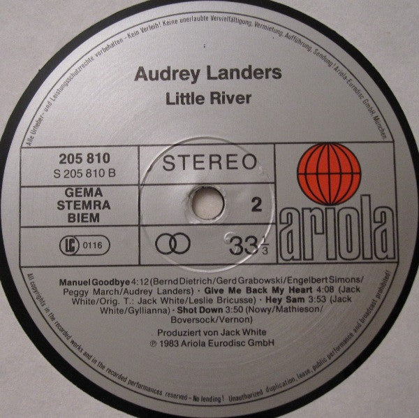 Audrey Landers : Little River (LP, Album)