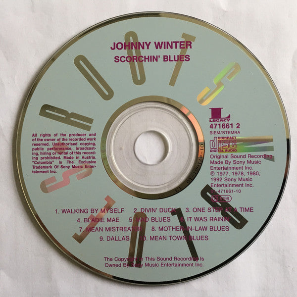 Johnny Winter : Scorchin' Blues (Compilation)