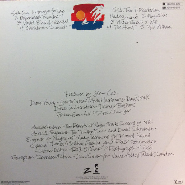 John Cale : Caribbean Sunset (LP,Album,Stereo)