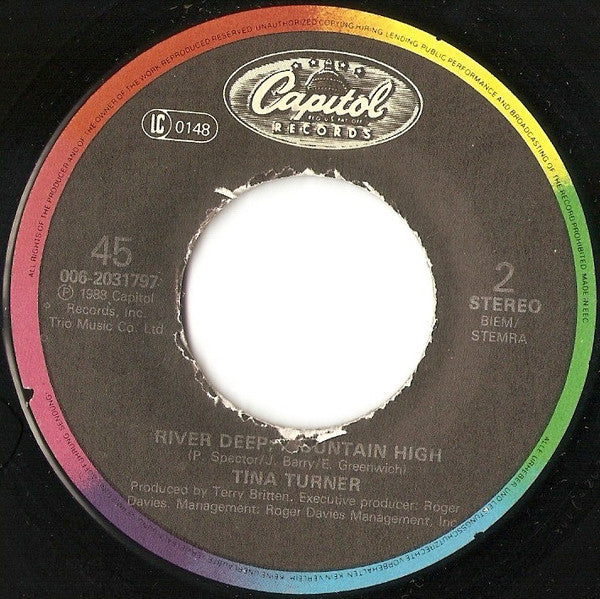 Tina Turner Duet With David Bowie : Tonight (Live) (7",45 RPM,Single)