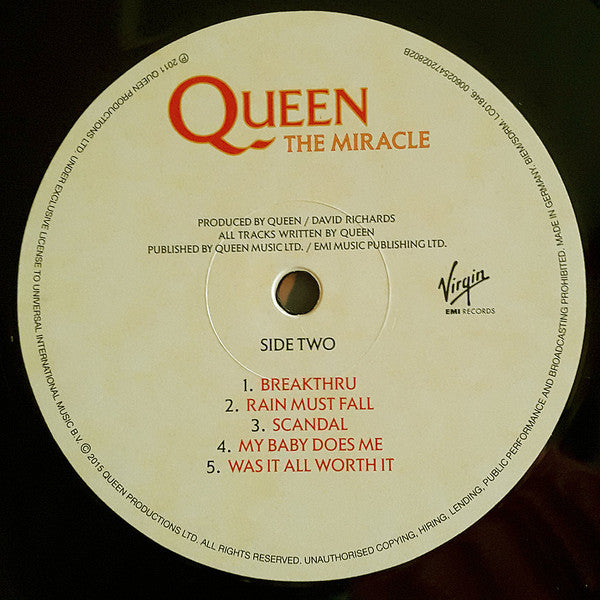 Queen : The Miracle (LP,Album,Reissue,Remastered)