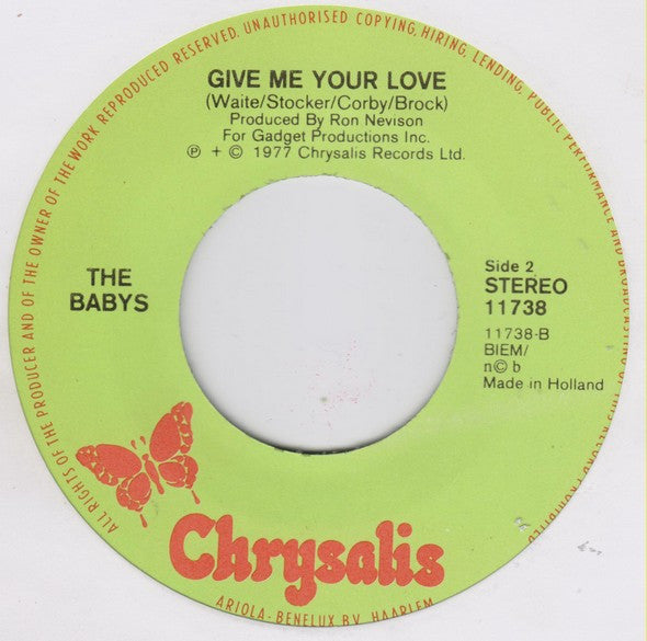 Babys, The : Isn't It Time (7",45 RPM,Single)