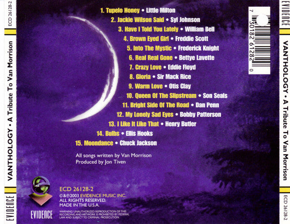 Various : Vanthology - A Tribute To Van Morrison (Album)