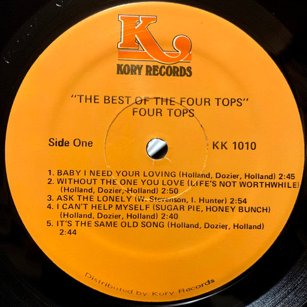 Four Tops : The Best Of The Four Tops (LP,Compilation,Mispress,Reissue)