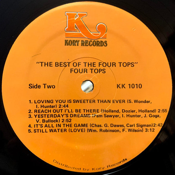 Four Tops : The Best Of The Four Tops (LP,Compilation,Mispress,Reissue)
