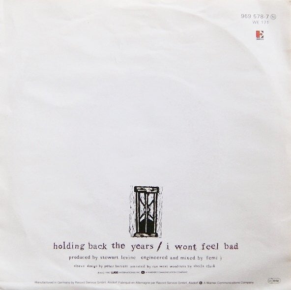 Simply Red : Holding Back The Years (7",45 RPM,Single,Stereo)