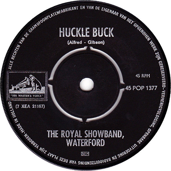 Royal Showband Waterford, The : Huckle Buck / I Ran All The Way Home (7",45 RPM,Single,Mono)