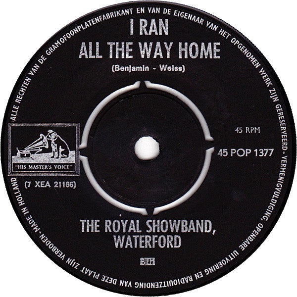 Royal Showband Waterford, The : Huckle Buck / I Ran All The Way Home (7",45 RPM,Single,Mono)