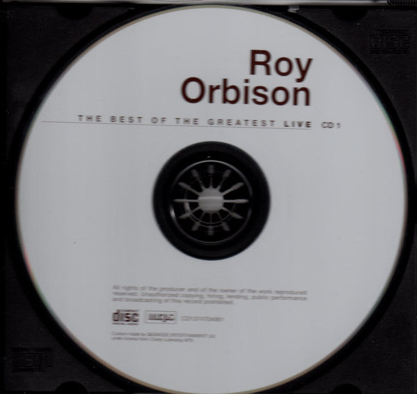 Roy Orbison : The Best Of The Greatest (Live) (Compilation)