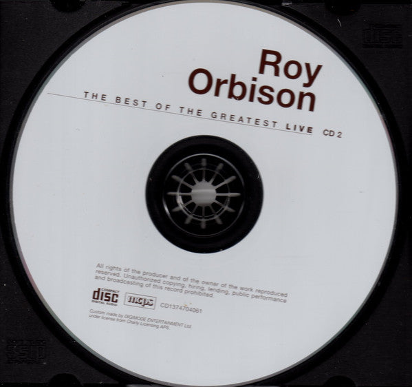 Roy Orbison : The Best Of The Greatest (Live) (Compilation)