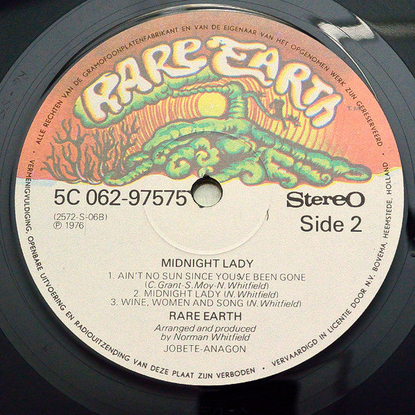 Rare Earth : Midnight Lady (LP,Album)