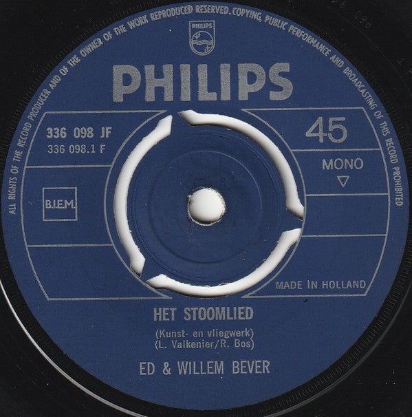 Ed + Willem Bever / Momfer De Mol : Het Stoomlied / Lied Van Momfer De Mol (7",45 RPM,Single,Mono)