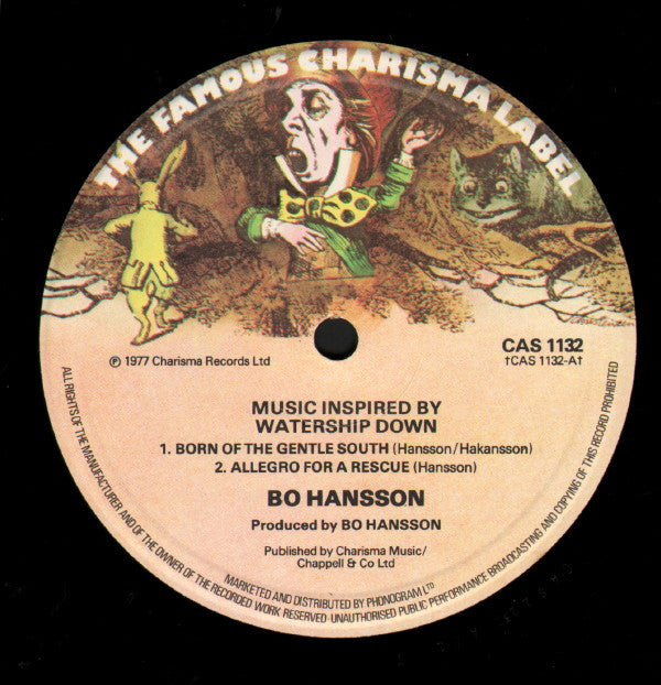 Bo Hansson : Music Inspired By Watership Down (LP,Album)