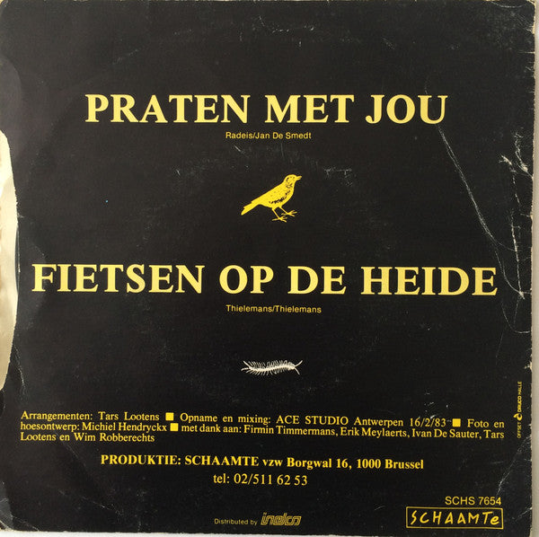 Radeis : Praten Met Jou / Fietsen Op De Heide (7",45 RPM,Single)