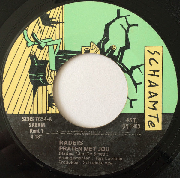 Radeis : Praten Met Jou / Fietsen Op De Heide (7",45 RPM,Single)