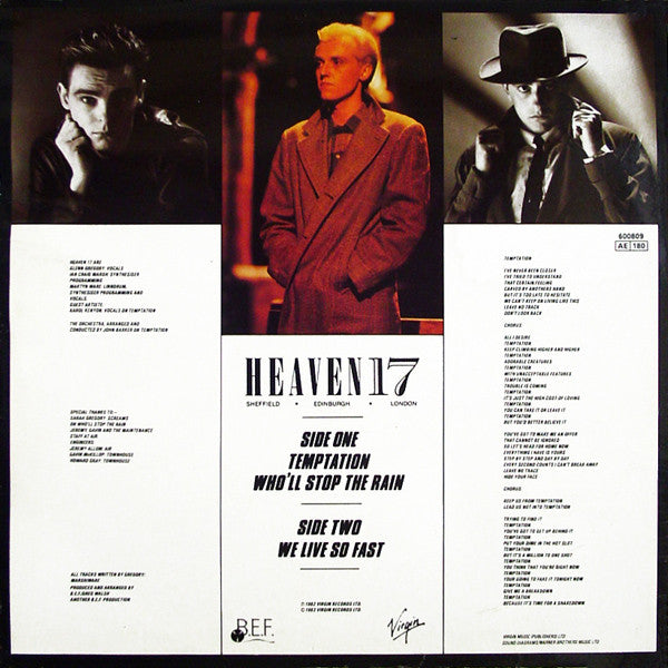 Heaven 17 : Temptation (Special Dance Mixes) (12",Maxi-Single,45 RPM)