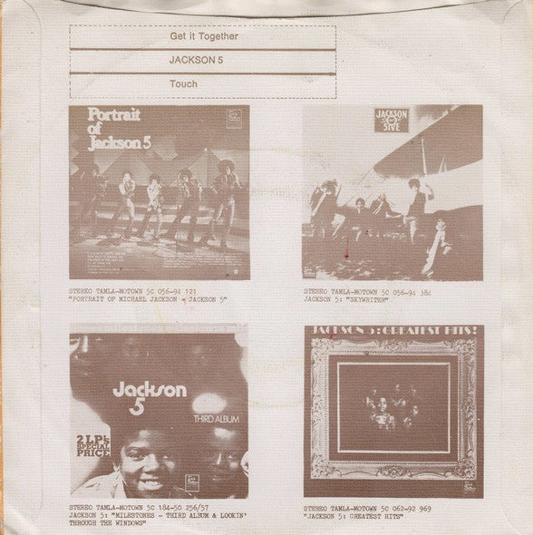 Jackson 5, The : Get It Together (7",Single,45 RPM)