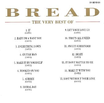 Bread : The Very Best Of Bread. Diamond Star Collection (Album,Compilation)