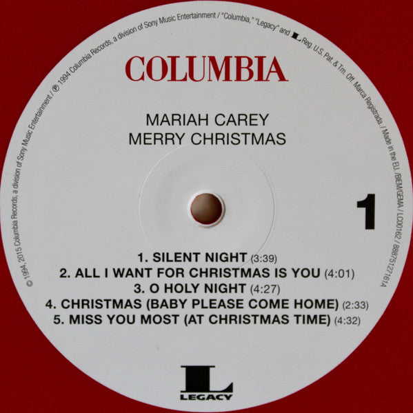 Mariah Carey : Merry Christmas (LP, Album, Ltd, RE, Red)