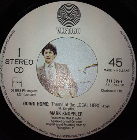 Mark Knopfler : Going Home: Theme Of The Local Hero (Long Version) (7",45 RPM)