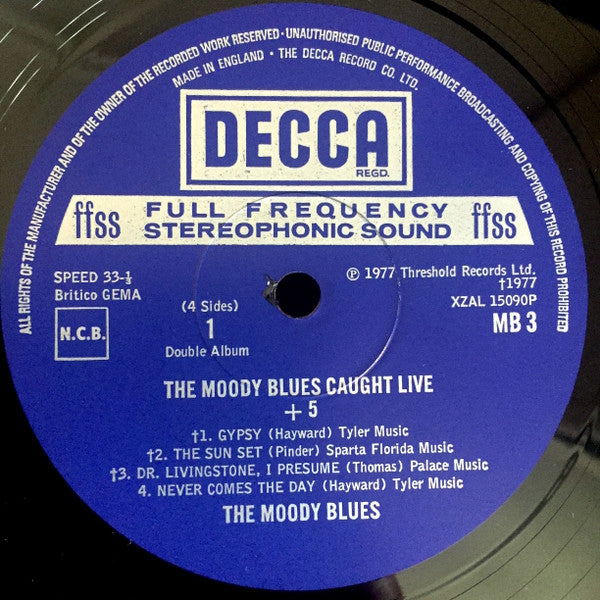Moody Blues, The : Caught Live +5 (LP,Album,Stereo)