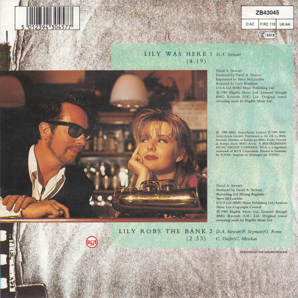 David A. Stewart Featuring Candy Dulfer : Lily Was Here (7",45 RPM,Single,Stereo)