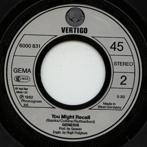 Genesis : Paperlate (7",45 RPM,Single)