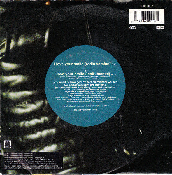 Shanice : I Love Your Smile (7",45 RPM,Single,Stereo)