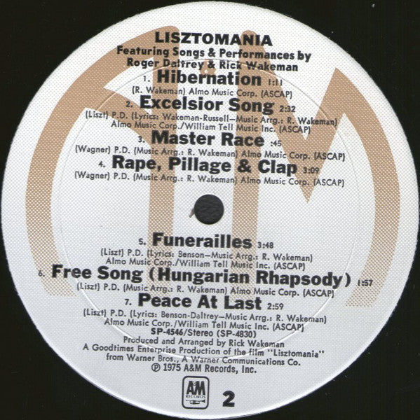 Rick Wakeman : Lisztomania (LP,Album)