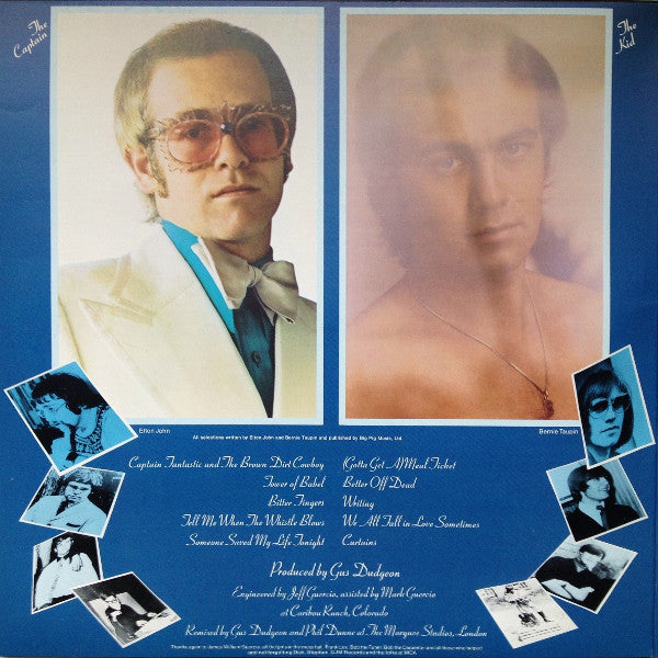 Elton John : Captain Fantastic And The Brown Dirt Cowboy (LP,Album,Stereo)