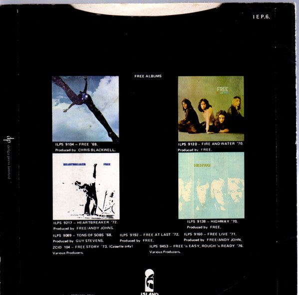 Free : All Right Now (Long Version) / Wishing Well / My Brother Jake (7",45 RPM,EP)