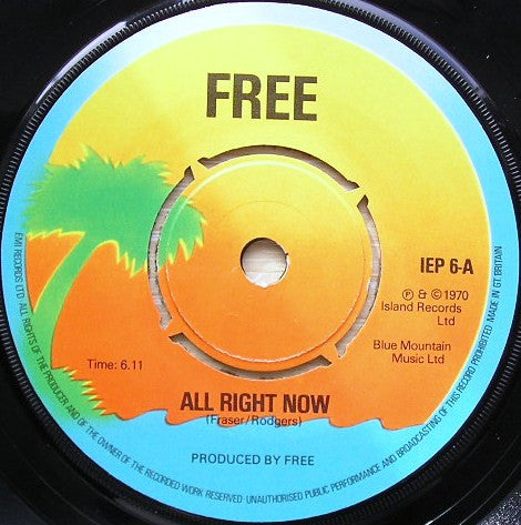 Free : All Right Now (Long Version) / Wishing Well / My Brother Jake (7",45 RPM,EP)