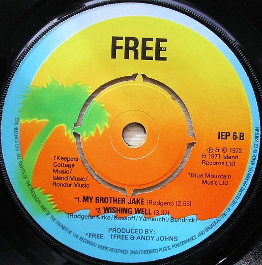 Free : All Right Now (Long Version) / Wishing Well / My Brother Jake (7",45 RPM,EP)