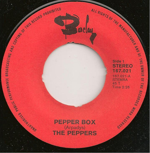 Peppers, The : Pepper Box (7",45 RPM,Single)