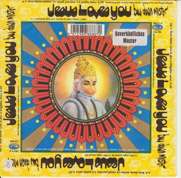 Jesus Loves You : Bow Down Mister (7",45 RPM,Single,Stereo)
