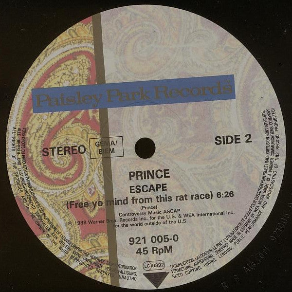 Prince : Glam Slam (12",33 ⅓ RPM,Single,Misprint,Stereo)