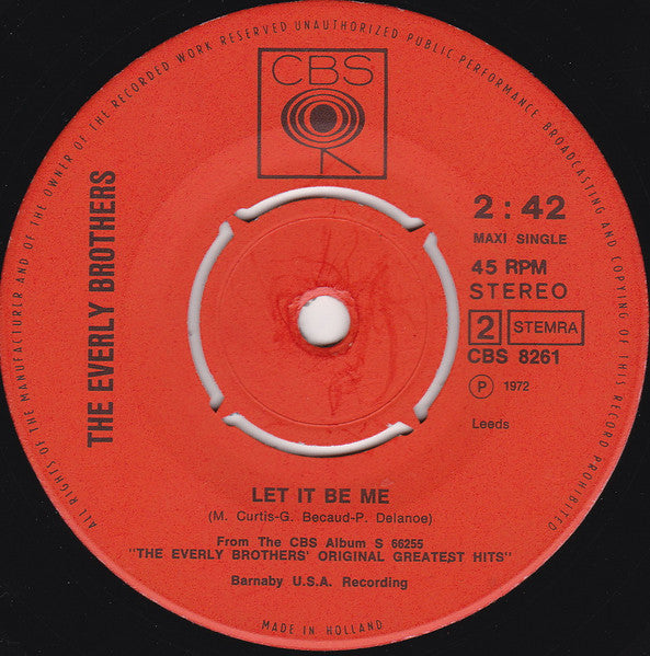 Everly Brothers : 'Til I Kissed You / Bird Dog (7",45 RPM,Maxi-Single)