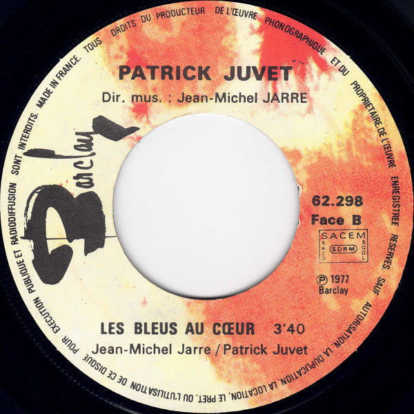 Patrick Juvet : Où Sont Les Femmes? (Extrait) (7",45 RPM,Single)