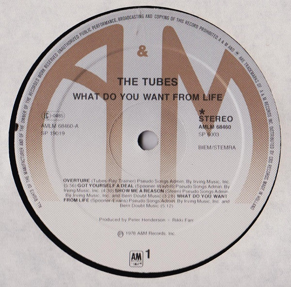 Tubes, The : What Do You Want From Live (LP,Album)