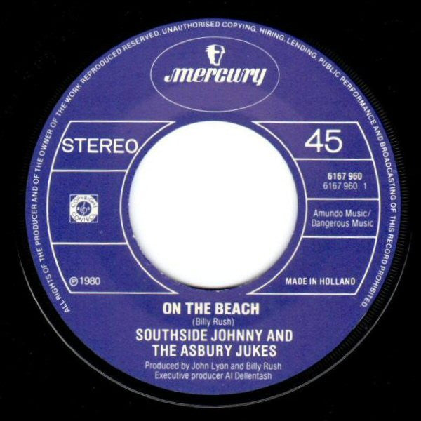 Southside Johnny & The Asbury Jukes : On The Beach (7",Single,45 RPM)