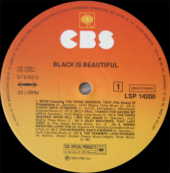 Various : Black Is Beautiful (LP,Compilation)