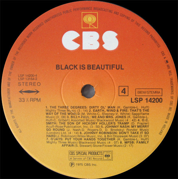 Various : Black Is Beautiful (LP,Compilation)