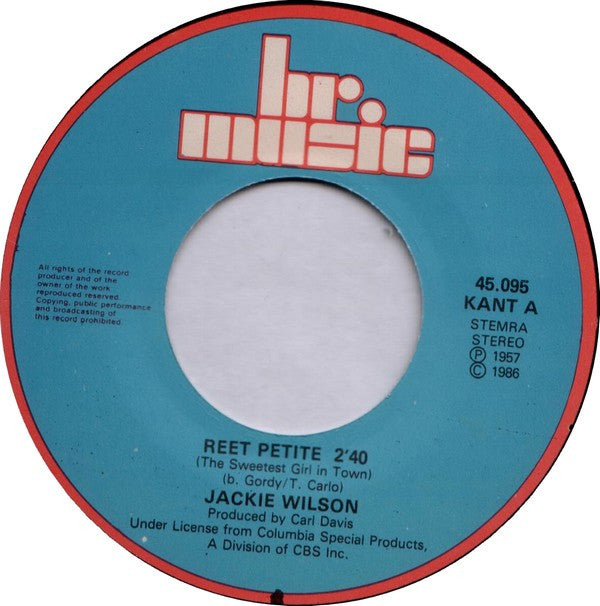 Jackie Wilson : Reet Petite (7",45 RPM,Single,Stereo)
