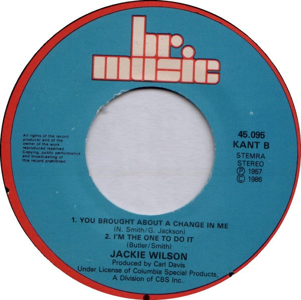 Jackie Wilson : Reet Petite (7",45 RPM,Single,Stereo)