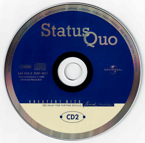 Status Quo : Greatest Hits And More (2xCD, Comp)