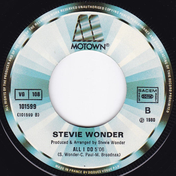 Stevie Wonder : That Girl (7",Single,45 RPM)