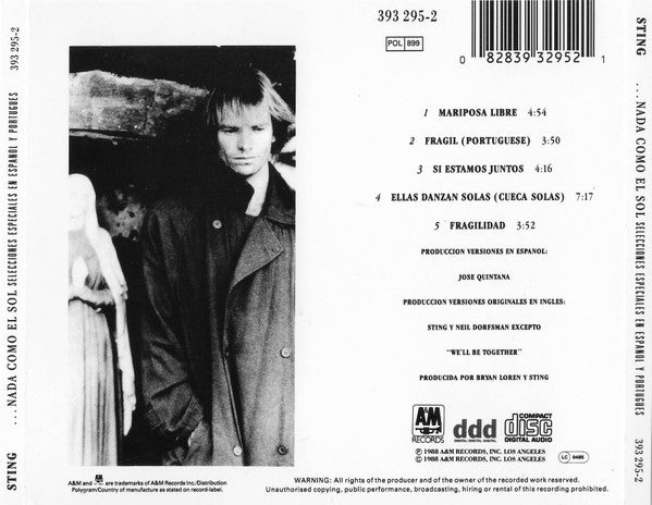 Sting : ...Nada Como El Sol (Selecciones Especiales En Espanol Y Portugues) (Mini-Album)